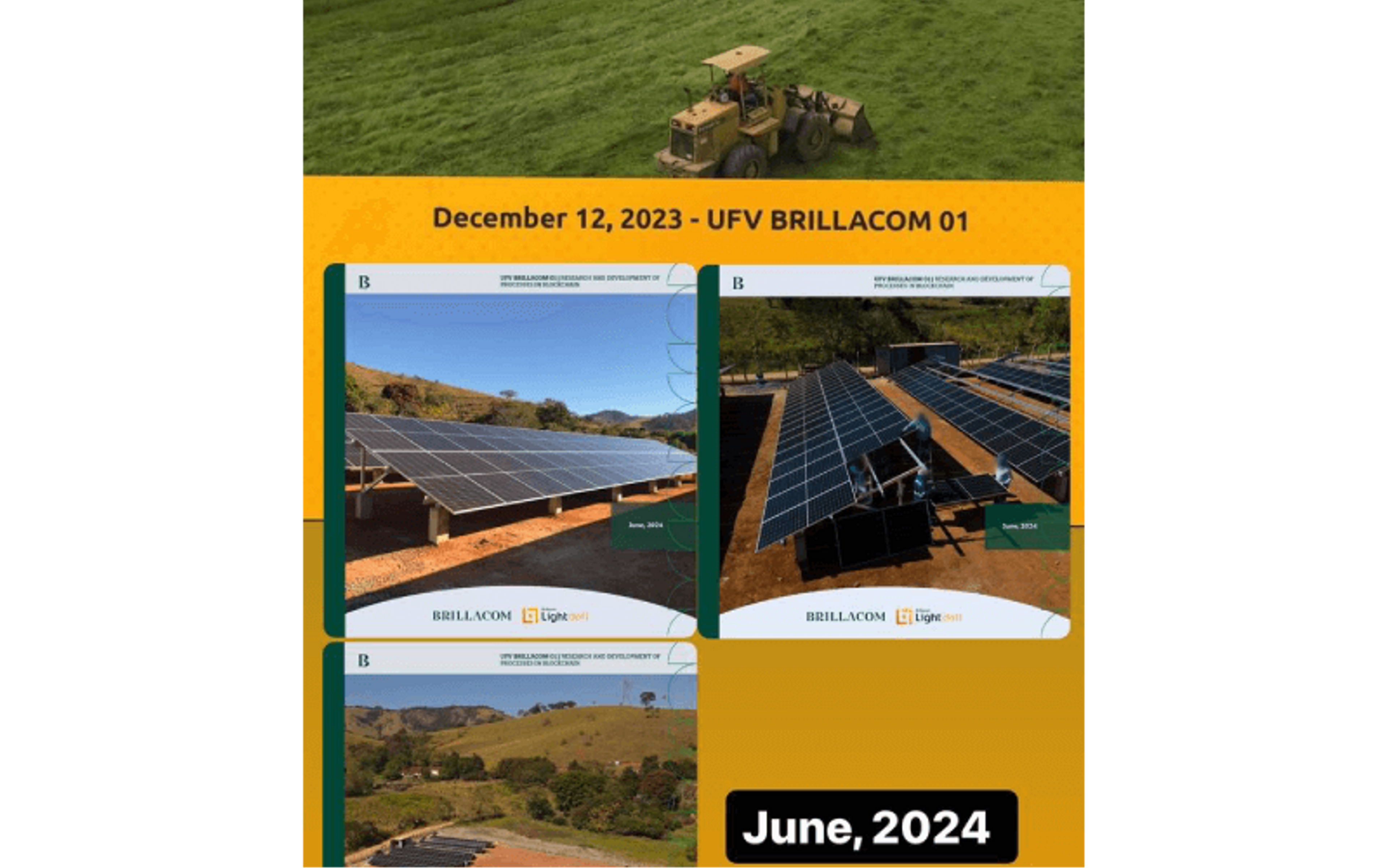 UFV Brillacom Light Defi: Fazenda Solar e Laboratório de Pesquisa Blockchain